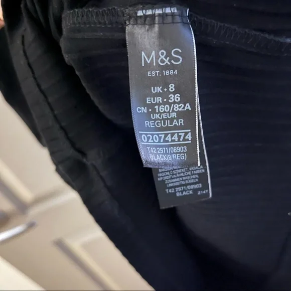 Marks & Spencer Cold Shoulder Rib Knit Dress - Picture 5 of 6